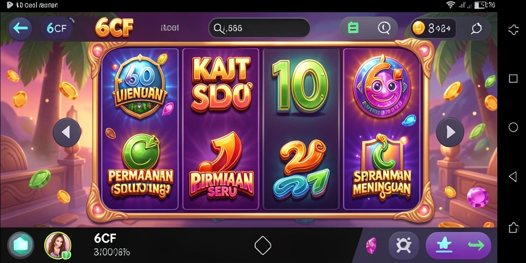 Tampilan gameplay Slot yang seru dan penuh warna.