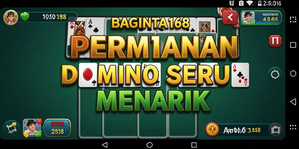 Tangkapan layar gameplay BAGINTA168 menampilkan aksi seru permainan Domino.