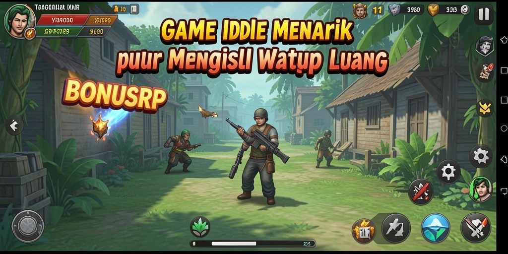 Screenshot utama dari BONUSRP menampilkan gameplay Idle yang asyik dan menarik.