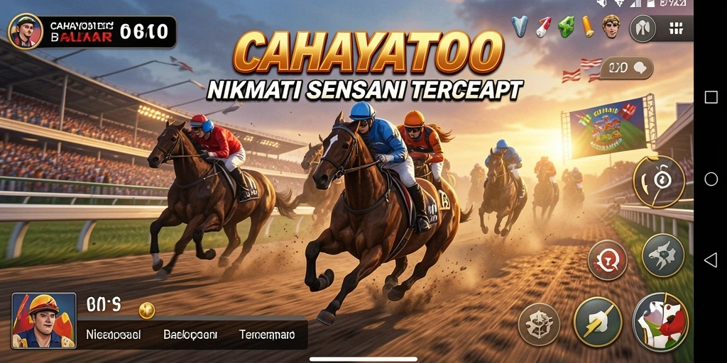 Gameplay seru CAHAYATOTO dengan balapan yang mendebarkan.