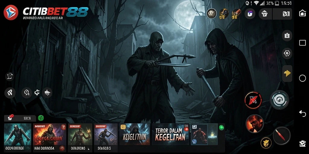 Screenshot gameplay CITIBET88 menampilkan suasana mencekam yang membuat pemain terhanyut dalam cerita.