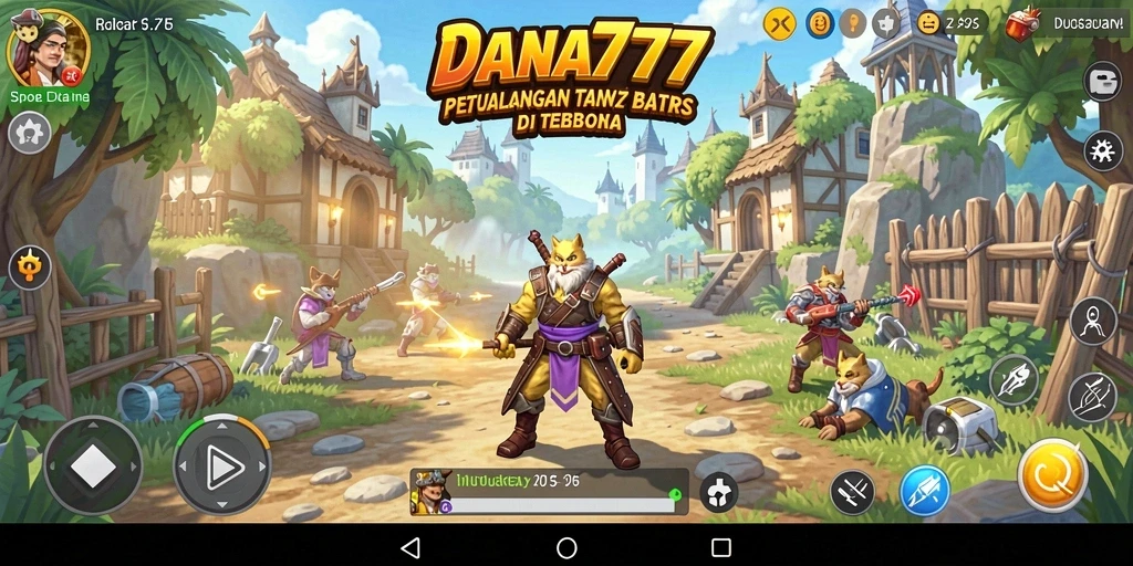 Tampilan gameplay menarik dari DANA777 dalam dunia terbuka.