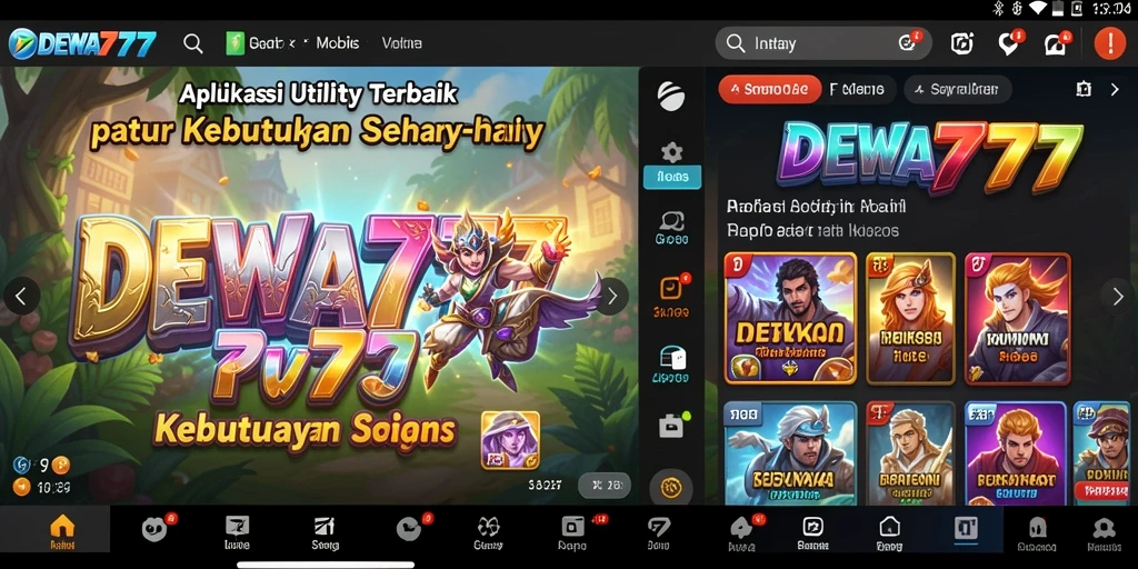 Tampilan antarmuka DEWA777 yang user-friendly dan menarik.