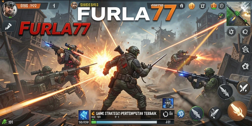 Tampilan gameplay menarik dari dunia pertempuran FURLA77.