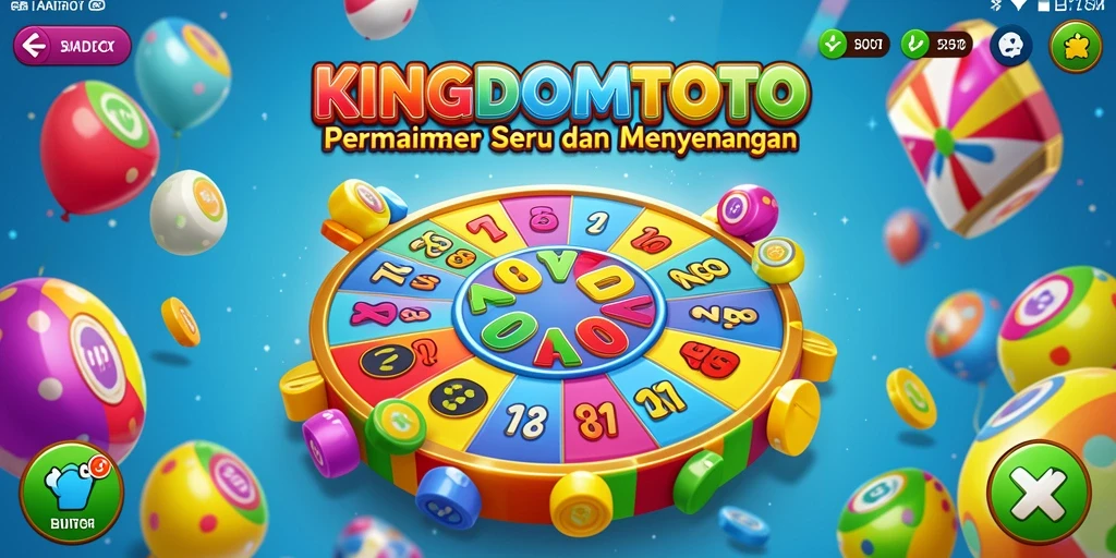 Tampilan gameplay seru dari KINGDOMTOTO yang penuh warna.