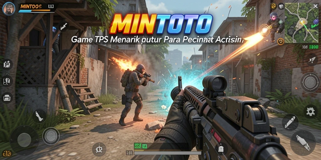 Screenshot MINTOTO menampilkan gameplay seru dalam pertempuran TPS.