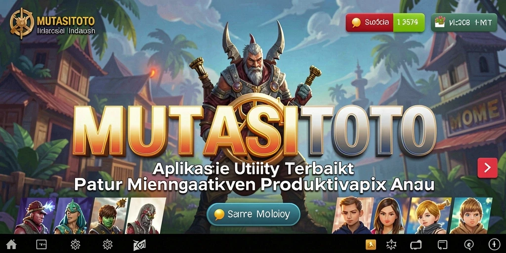 Tampilan beragam fitur aplikasi MUTASITOTO yang fungsional dan user-friendly.