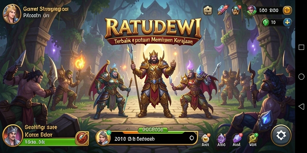 Tampilan gameplay menegangkan di RATUDEWI dengan strategi yang mendalam.