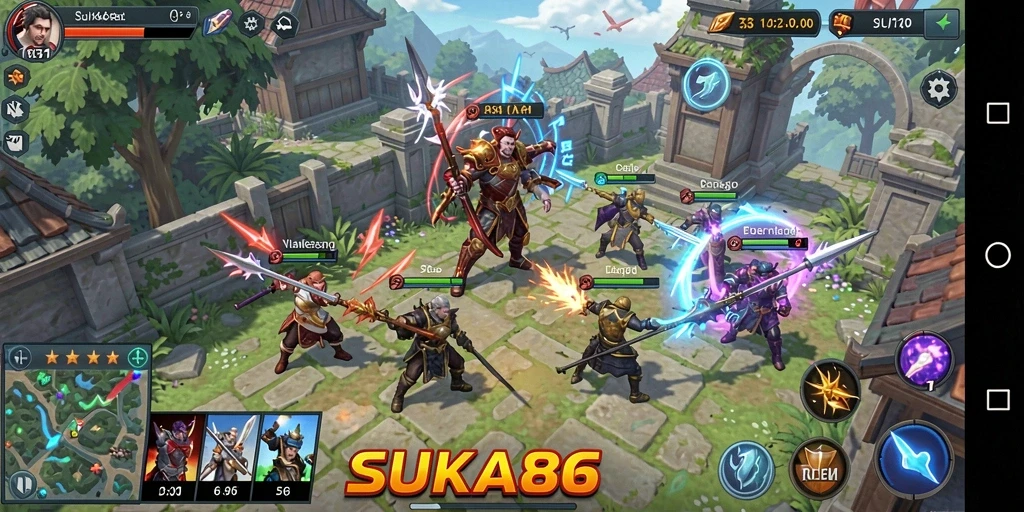 Screenshot gameplay strategi yang menegangkan.
